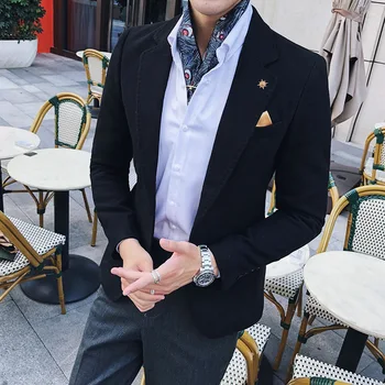 3 Solid Green Blazer Men Black Khaki Wool Blend Blazer Men Autumn Winter 2019 One Button Blazer Homme Suit Jacket Men
3 Solid Green Blazer Men Black Khaki Wool Blend Blazer Men Autumn Winter 2019 One Button Blazer Homme Suit Jacket Men