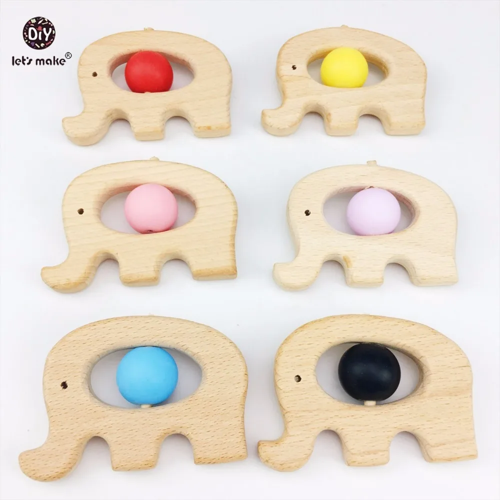 Let's Make 6pc Beech Wooden Baby Rattle Elephant Wood Teether Teething Silicone Beads Baby Toys Food Grade Diy Teether Rattles
Let's Make 6pc Beech Wooden Baby Rattle Elephant Wood Teether Teething Silicone Beads Baby Toys Food Grade Diy Teether Rattles