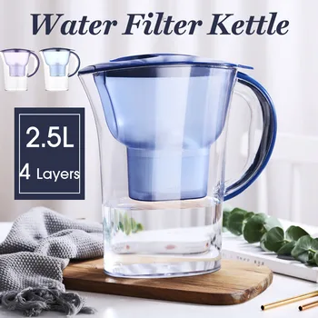 Water Filter Antioxidant Purifier Activated Carbon Kettle Household Kitchen Water Jug Pitcher Bottle Purifier 2.5L Blue Purple
Water Filter Antioxidant Purifier Activated Carbon Kettle Household Kitchen Water Jug Pitcher Bottle Purifier 2.5L Blue Purple