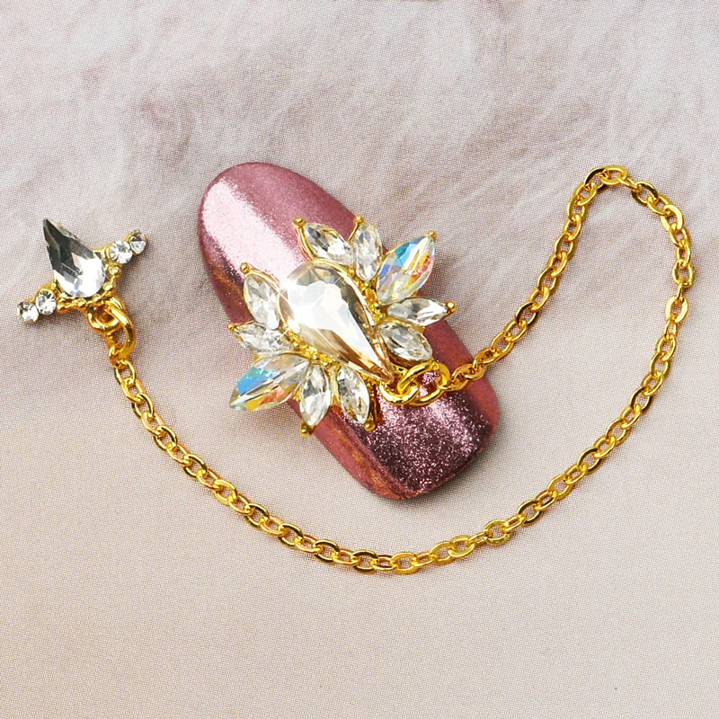 1Pc Nail art jewelry Chain 3D Alloy Nail Art Accessories Shinning Crystal Gold Nails Jewelry Top-Level Nail Beauty Charms,JH788
1Pc Nail art jewelry Chain 3D Alloy Nail Art Accessories Shinning Crystal Gold Nails Jewelry Top-Level Nail Beauty Charms,JH788
