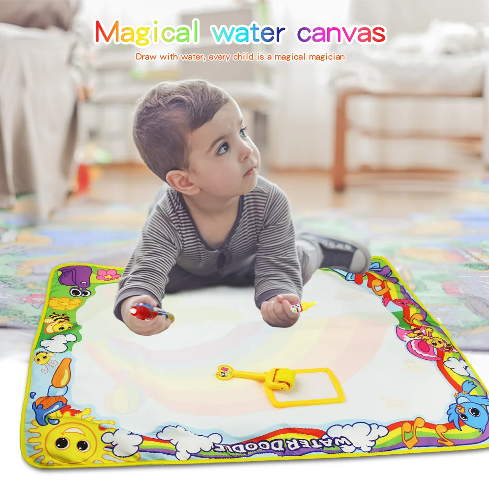 Water Doodle Toy Set Painting Mat with 3 pcs Water Pens Seals Drawing Board Painting for Kids 86*65cm Magic Water Drawing Kids
Water Doodle Toy Set Painting Mat with 3 pcs Water Pens Seals Drawing Board Painting for Kids 86*65cm Magic Water Drawing Kids