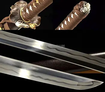 Heat Treatment Clay Tempered T10 Steel Full Tang Blade Very Sharp Japanaese Samurai Real Sword Katana W/Brass Frog Tsuba
Heat Treatment Clay Tempered T10 Steel Full Tang Blade Very Sharp Japanaese Samurai Real Sword Katana W/Brass Frog Tsuba