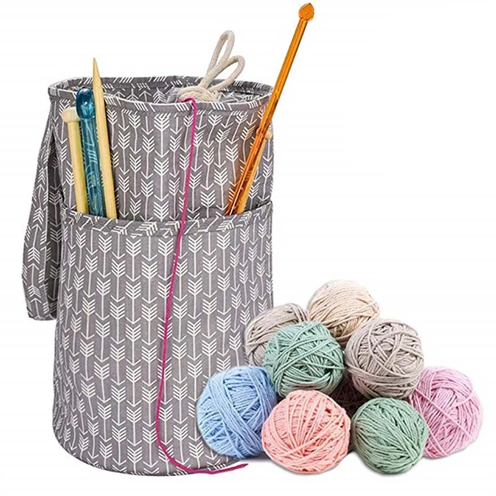 2 Sizes Portable Knitting Bag Yarn Storage Craft Tote Wool Crochet Needles Organizer
2 Sizes Portable Knitting Bag Yarn Storage Craft Tote Wool Crochet Needles Organizer