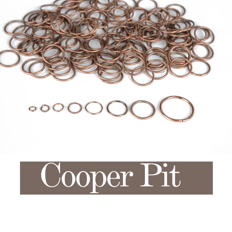 4-20mm Metal Iron Jewelry Link Vintage Loops Open Jump Rings & Split Rings For Connector Jewelry Finding DIY Making Shellhard