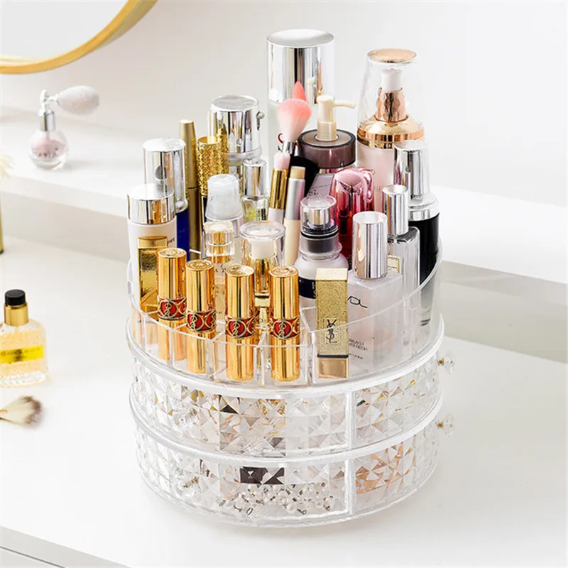 360 Degree Rotating Makeup Organizer Drawer Type Cosmetics Organizer Desktop Lipstick Holder Dressing Table Makeup Storage Box
360 Degree Rotating Makeup Organizer Drawer Type Cosmetics Organizer Desktop Lipstick Holder Dressing Table Makeup Storage Box