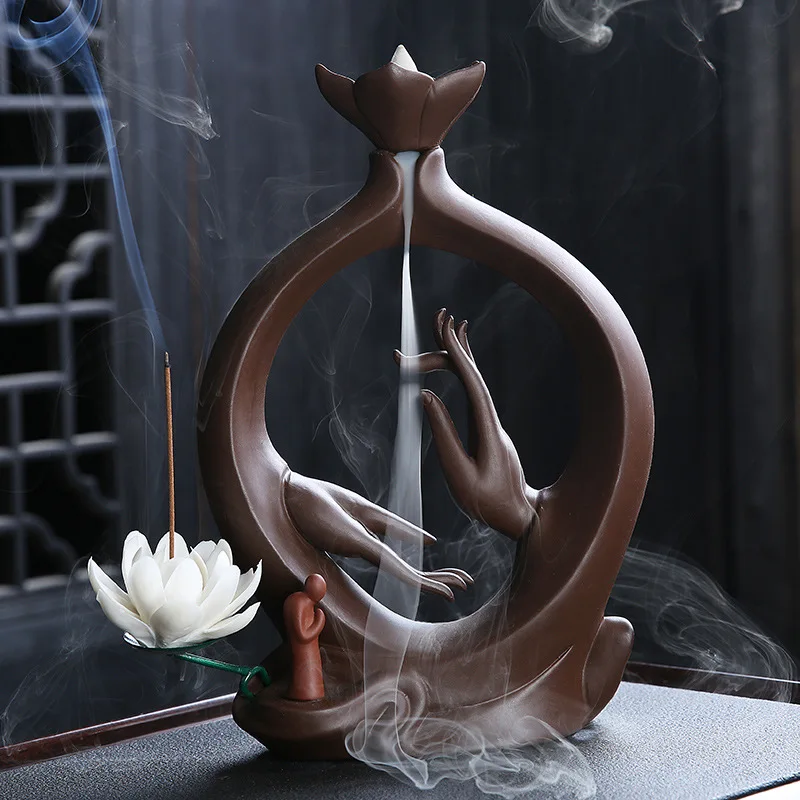 With 10pcs Incense Cones Backflow Incense Burner Incense Stick Censer Home Decoration
With 10pcs Incense Cones Backflow Incense Burner Incense Stick Censer Home Decoration
