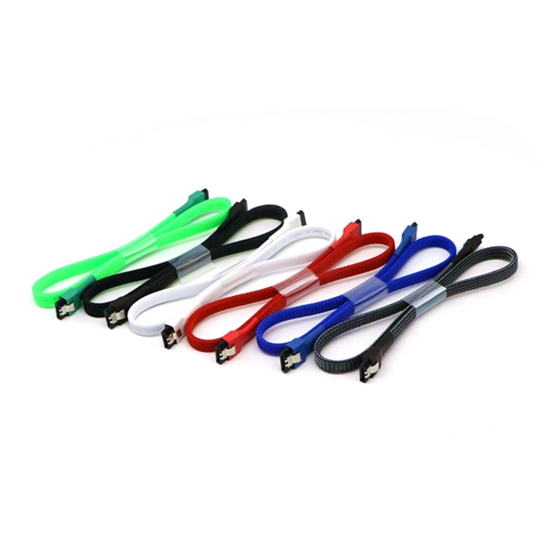 20pcs/Lot Red, Black, White, Blue, Green Sleeved SATA III 6Gbps 7Pin Straight to Straight Cable.
20pcs/Lot Red, Black, White, Blue, Green Sleeved SATA III 6Gbps 7Pin Straight to Straight Cable.