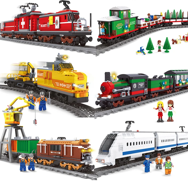 Ausini compatible legoed train electric power cargo sets city tracks rail building blocks brick Christmas car kids toys technic
Ausini compatible legoed train electric power cargo sets city tracks rail building blocks brick Christmas car kids toys technic