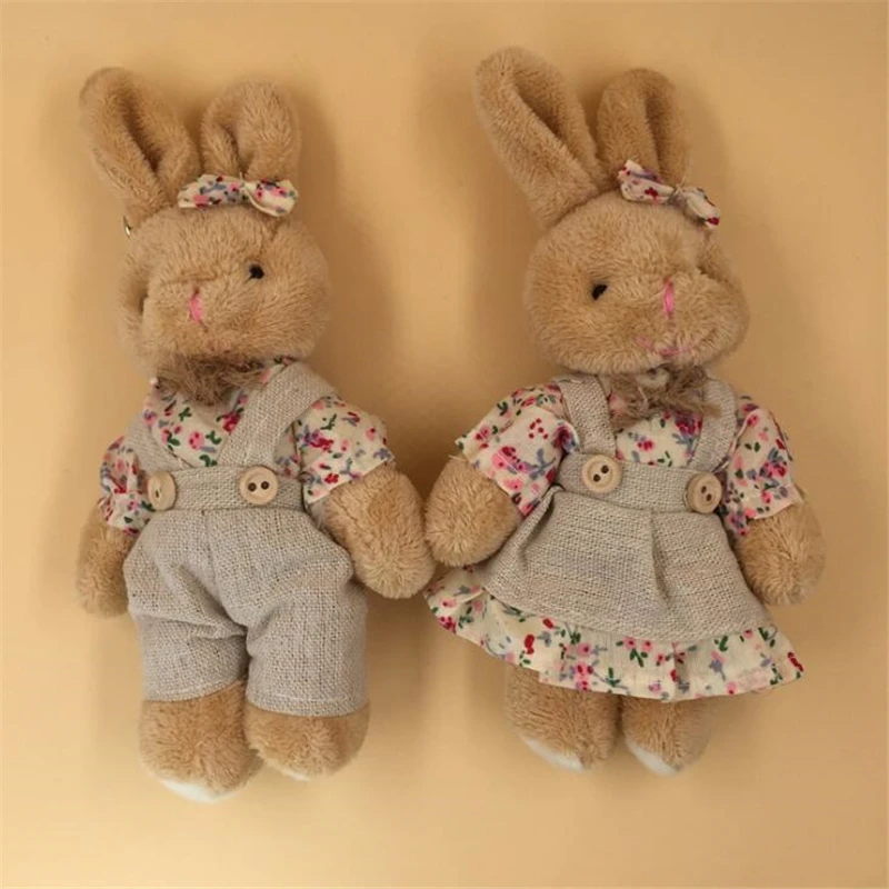 2PCS/lot 11cm Couple Bear Rabbit Plush Toys Stuffed Dolls Floral Cloth Teddy Bear Rabbit Keychain Pendants Gift for Lovers Girls
2PCS/lot 11cm Couple Bear Rabbit Plush Toys Stuffed Dolls Floral Cloth Teddy Bear Rabbit Keychain Pendants Gift for Lovers Girls