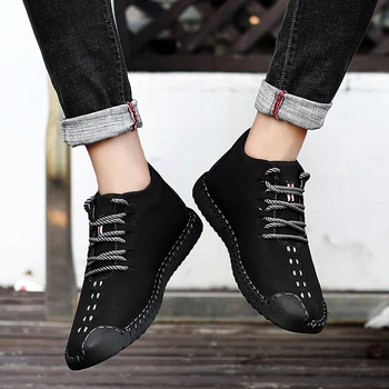 ROMMEDAL Comfortable Lace Up Handmade Shoes Men Leather Walking Boat Fashion Shoes Summer Loafers Moccasins Flats Casual Shoes
ROMMEDAL Comfortable Lace Up Handmade Shoes Men Leather Walking Boat Fashion Shoes Summer Loafers Moccasins Flats Casual Shoes