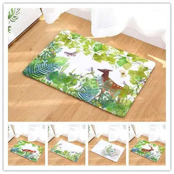 Leaves And Animal Pattern Mats Non-slip Green Carpet For Bathroom Indoor/outdoor Doormats
Leaves And Animal Pattern Mats Non-slip Green Carpet For Bathroom Indoor/outdoor Doormats