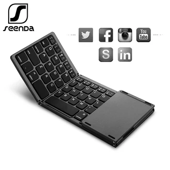 SeenDa Folding Wireless Bluetooth Keyboard Rechargeable Keypad with Touchpad Mini Keyboard for IOS/Android/Windows iPad Tablet
SeenDa Folding Wireless Bluetooth Keyboard Rechargeable Keypad with Touchpad Mini Keyboard for IOS/Android/Windows iPad Tablet