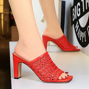 high heels pumps women shoes ladies jordan basic mules sandals slippers Retro fashion square head zapatos de mujer Peep Toe
high heels pumps women shoes ladies jordan basic mules sandals slippers Retro fashion square head zapatos de mujer Peep Toe