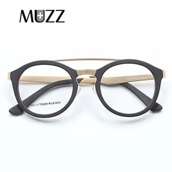 MUZZ acetate Myopia Glasses Frame Round vintage double beam glasses frame spectacles clear lens prescription lenses men GLASSES
MUZZ acetate Myopia Glasses Frame Round vintage double beam glasses frame spectacles clear lens prescription lenses men GLASSES