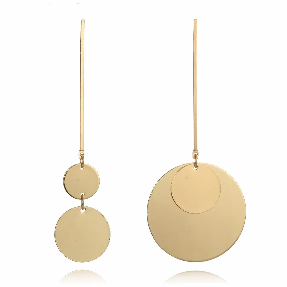 Infery New Fashion Asymmetric Jewelry Metal Geometric Round WaferEarrings For Women Girls Party Fashion Gift Wholesale 1E704
Infery New Fashion Asymmetric Jewelry Metal Geometric Round WaferEarrings For Women Girls Party Fashion Gift Wholesale 1E704