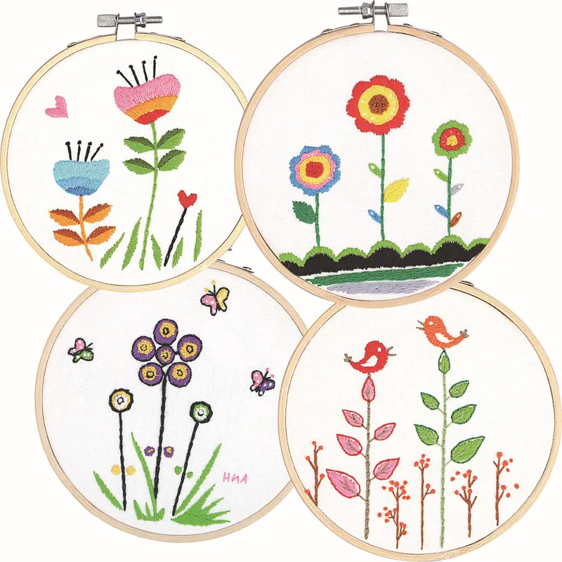 Hand Craft DIY Print for European Embroidery Kits Beginner Flower Tree Fabric Art Cross Painting Accessories
Hand Craft DIY Print for European Embroidery Kits Beginner Flower Tree Fabric Art Cross Painting Accessories