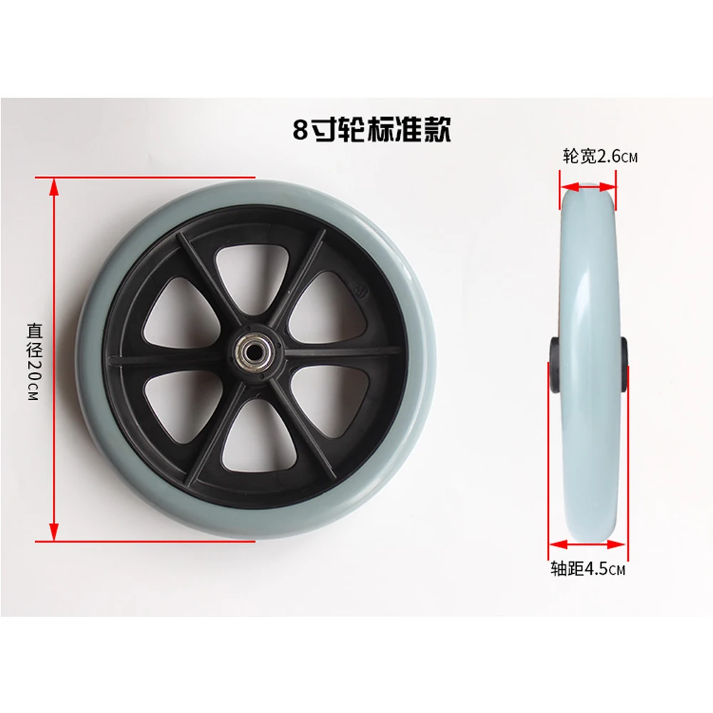 2 Adet 8 Inc Tekerlekli Sandalye On Tekerlekler Tekerlekli Sandalye Tekeri Kucuk Tekerlekli Tekerlekli Sandalye Aliexpress