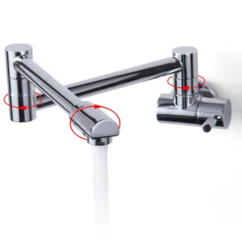 Brass Extent Long Spout Kitchen Faucet Sink Wall-mounted Single Cold Sink Faucet 360 Rotation Telescopic Folding Faucet
Brass Extent Long Spout Kitchen Faucet Sink Wall-mounted Single Cold Sink Faucet 360 Rotation Telescopic Folding Faucet