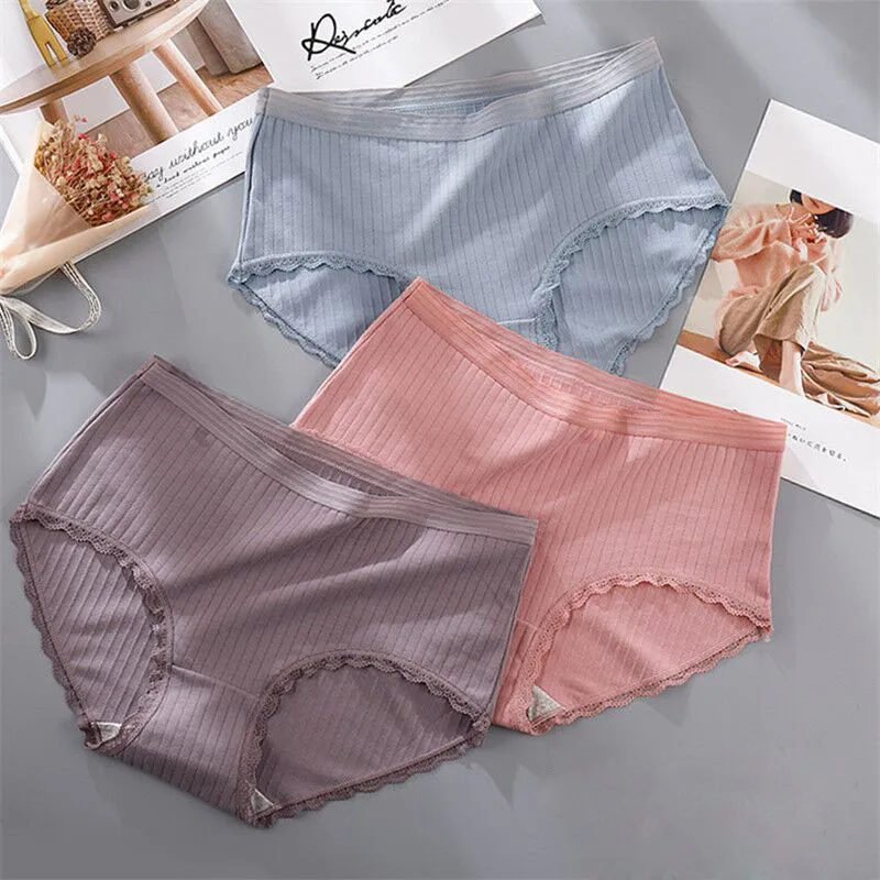 4XL Plus Size Cotton Panties for Plump Women Sexy Lace Solid Soft Seamless Female Underwear Large Size High Elasticity Breifs
4XL Plus Size Cotton Panties for Plump Women Sexy Lace Solid Soft Seamless Female Underwear Large Size High Elasticity Breifs