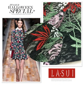 LASUI 2017 new Multicolor Thicken Leopard Lace Bottom Embroidery Mesh Fabric Gouge Dresses Various fashion customization X0158
LASUI 2017 new Multicolor Thicken Leopard Lace Bottom Embroidery Mesh Fabric Gouge Dresses Various fashion customization X0158