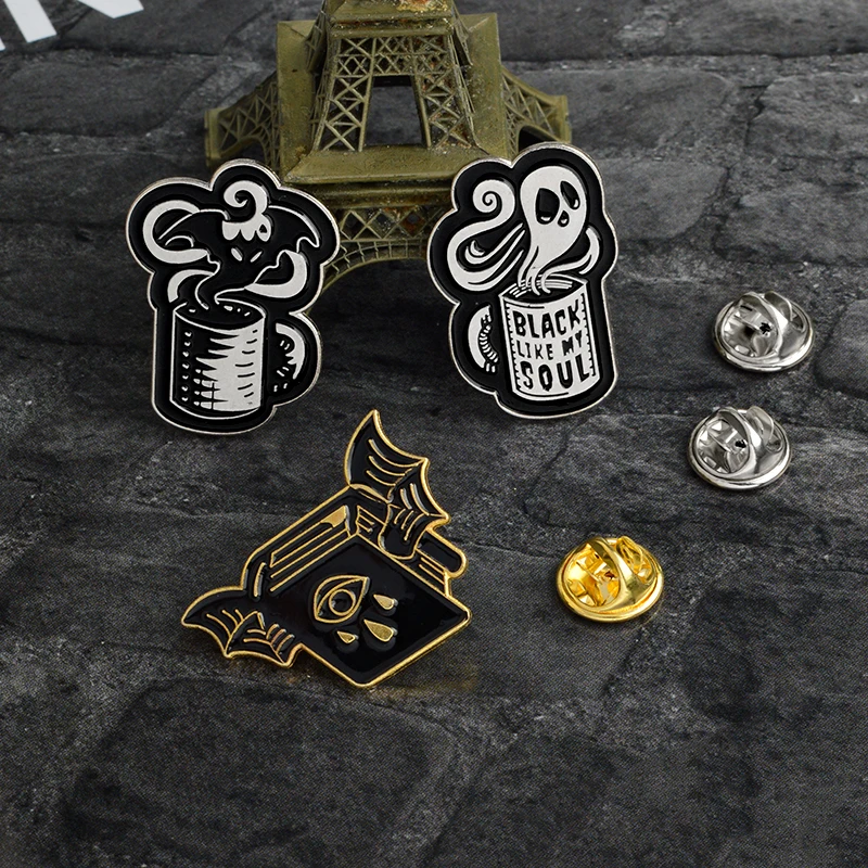 Steampunk broche insignia con Pin Retro Leche Malteada Té duelo Galleta Novedad #BT1