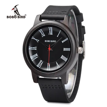 BOBO BIRD Wood Watch Roman Numerals Dial Quartz Movement Timepiece with Leather Band J-Q15 Relogio Masculino
BOBO BIRD Wood Watch Roman Numerals Dial Quartz Movement Timepiece with Leather Band J-Q15 Relogio Masculino
