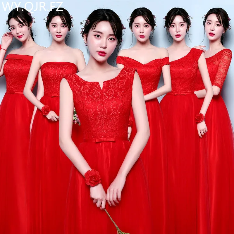 YNHS01H#Red Bridesmaid dresses graduation long dinner dress girl new beanpaste wedding party dress 2019 prom gown fashion women
YNHS01H#Red Bridesmaid dresses graduation long dinner dress girl new beanpaste wedding party dress 2019 prom gown fashion women