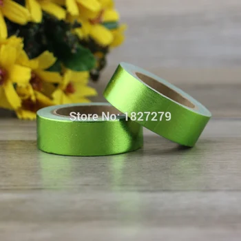 1pcs Green Solid Foil Washi Tape Stationery Diy Scrapbooking Photo Album Kawaii Scrapbook Paper Washi tape 10m*1.5cm
1pcs Green Solid Foil Washi Tape Stationery Diy Scrapbooking Photo Album Kawaii Scrapbook Paper Washi tape 10m*1.5cm