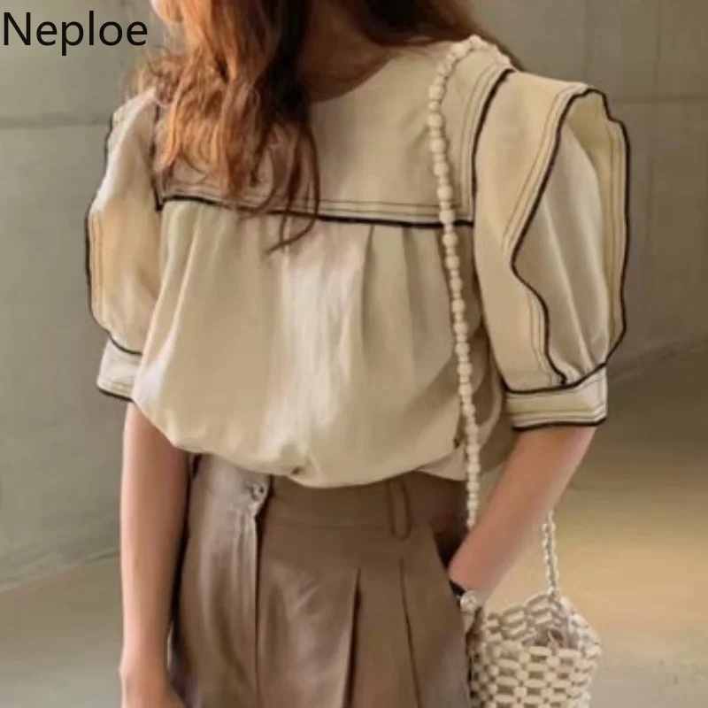 Neploe Vintage Women Blouse Fashion Elegant Puff Sleeve Office Ladies Shirts Blusas Fashion Korean Cotton Tops and Blouses 90121
Neploe Vintage Women Blouse Fashion Elegant Puff Sleeve Office Ladies Shirts Blusas Fashion Korean Cotton Tops and Blouses 90121