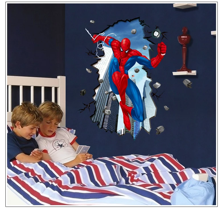 50*70cm 3D window Spiderman coming in home decals wall stickers vinyl living room art for boys kids room birthday festival gifts
50*70cm 3D window Spiderman coming in home decals wall stickers vinyl living room art for boys kids room birthday festival gifts