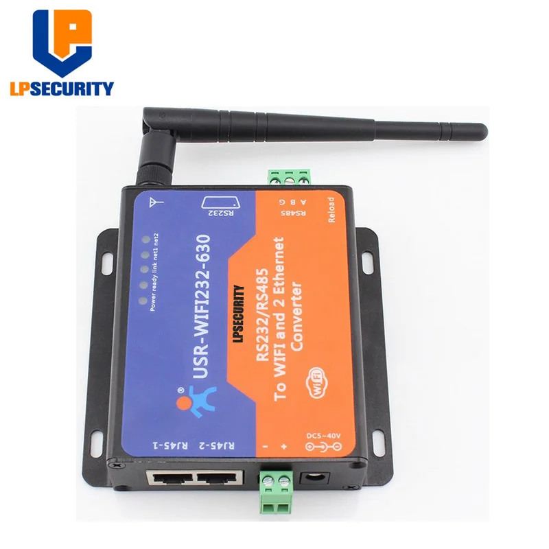 LPSECURITY USR-WI-FI 232-630 серийный RS232/ RS485 для WI-FI сервера с 2 канала RJ45 | Безопасность и