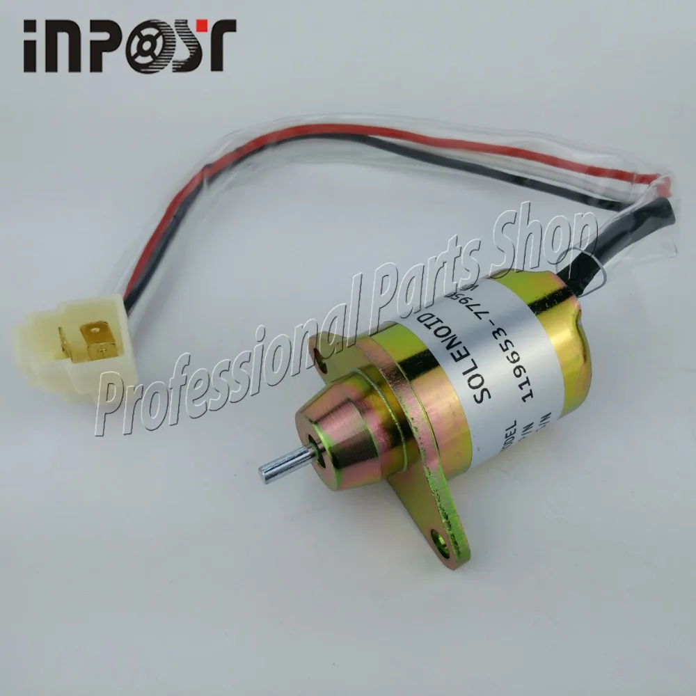 119653-77950 Stop Solenoid 12V For Yanmar 4TNV94L-SFN 4TNV98L-SFN 4TNV106-GGE R55-7 R60-7 3TNE84 1503ES-12S5SUC5S SA-3776-T
119653-77950 Stop Solenoid 12V For Yanmar 4TNV94L-SFN 4TNV98L-SFN 4TNV106-GGE R55-7 R60-7 3TNE84 1503ES-12S5SUC5S SA-3776-T