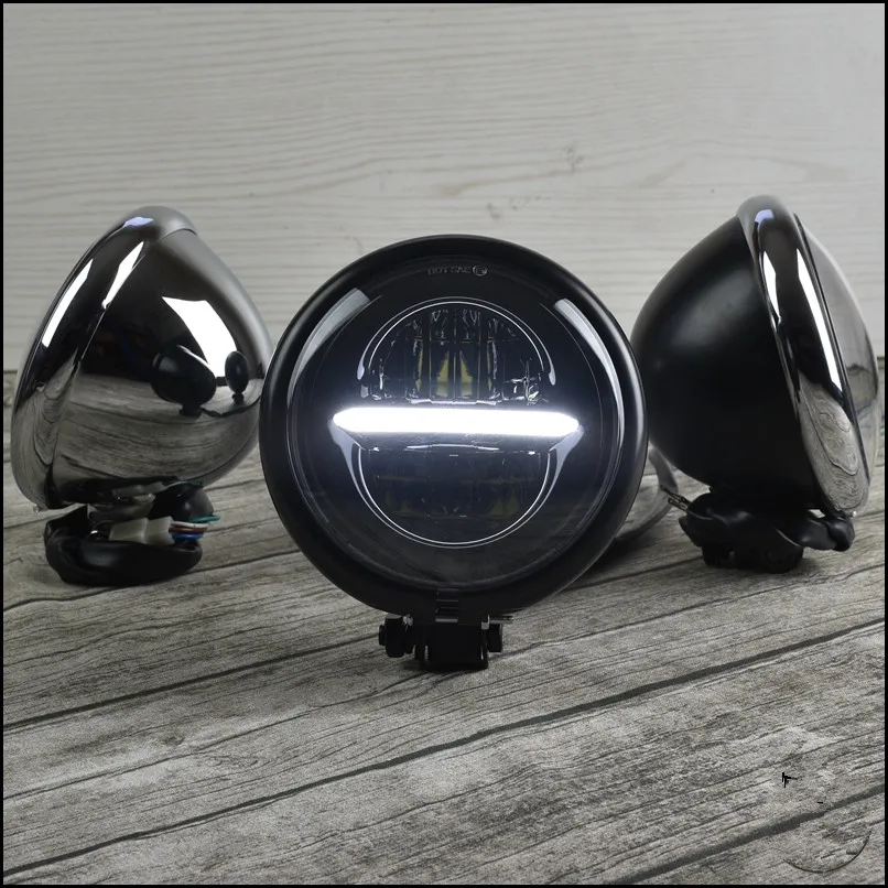 5.75" Universal Motorcycle Retro Cafe Racer Headlight High Low Beam LED front headlights For GN125 CG125 Fog Lamp Motorcycle
5.75" Universal Motorcycle Retro Cafe Racer Headlight High Low Beam LED front headlights For GN125 CG125 Fog Lamp Motorcycle