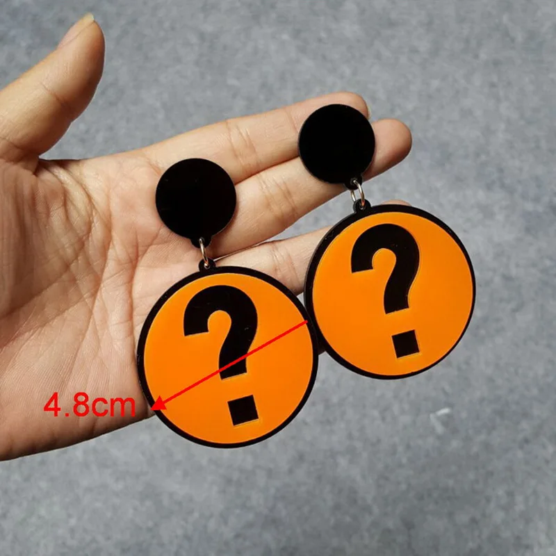 Letras De Acrílico Especial Grandes Blanco OMG declaración Cuelgan Aretes de Gota