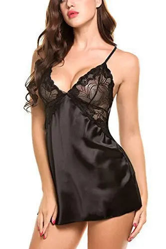 Sleep Wear Women Sexy Lace Satin Sling Pajamas Nuisette Femme De Nuit Sleep Women Large Size S-3xl
Sleep Wear Women Sexy Lace Satin Sling Pajamas Nuisette Femme De Nuit Sleep Women Large Size S-3xl