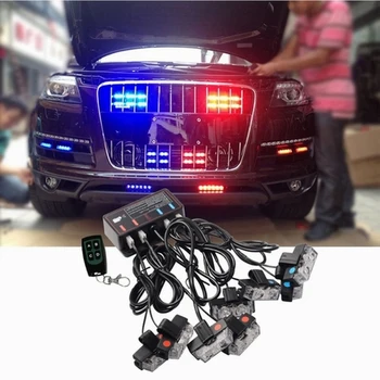 1 Kit 12V LED Grille Strobe Light Emergency Warning Lights Car Flash Light with Wireless Remote Control
1 Kit 12V LED Grille Strobe Light Emergency Warning Lights Car Flash Light with Wireless Remote Control