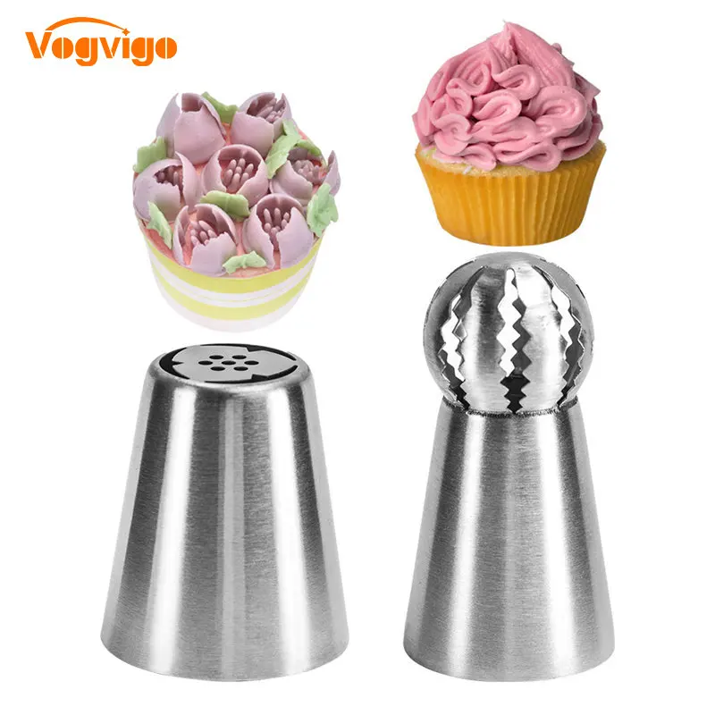 VOGVIGO 2PCS Cake Decorating Tools Sugar Craft Pastry Tools DIY Icing Piping Nozzles Cake Making Flower Decoration Tools
VOGVIGO 2PCS Cake Decorating Tools Sugar Craft Pastry Tools DIY Icing Piping Nozzles Cake Making Flower Decoration Tools
