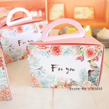 15*10*11cm Pink flower Triangle Cake box Mousse Cheese Cut Portablet box Cookies, cranberry biscuits, baked packaging pieces/lot
15*10*11cm Pink flower Triangle Cake box Mousse Cheese Cut Portablet box Cookies, cranberry biscuits, baked packaging pieces/lot