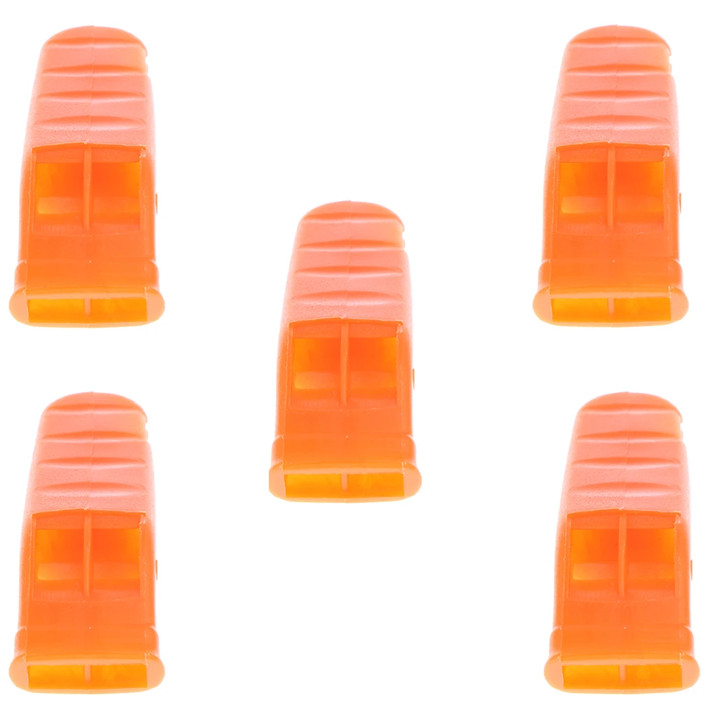 5pcs Outdoor Lifesaving Emergency Survival Tool Whistle for Marine Camping Boating Hiking Orange 5pcs Outdoor Lifesaving Emergency Survival Tool Whistle for Marine Camping Boating Hiking Orange