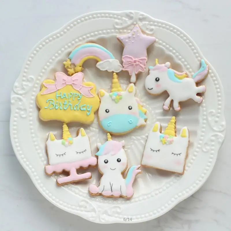 Creative 8PCS/Set Multiple Styles Unicorn Pattern Cookie DIY Cake Chocolate Cake Embossed Template Mold Cookie Mold Baking Tool
Creative 8PCS/Set Multiple Styles Unicorn Pattern Cookie DIY Cake Chocolate Cake Embossed Template Mold Cookie Mold Baking Tool