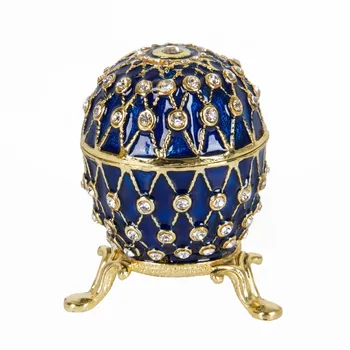 FLETCHER Brand Metal Material Beautiful Blue Russia Eggs Rhinestone Decoration for Jewelry Box
FLETCHER Brand Metal Material Beautiful Blue Russia Eggs Rhinestone Decoration for Jewelry Box
