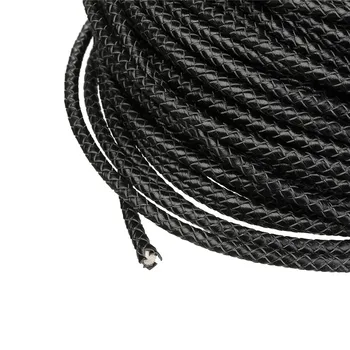 LOULEUR 2meter/lot 5mm Diameter Braided Leather Cord Rope Fit Bracelets Necklaces Findings for Leather Bracelet Jewelry Making
LOULEUR 2meter/lot 5mm Diameter Braided Leather Cord Rope Fit Bracelets Necklaces Findings for Leather Bracelet Jewelry Making