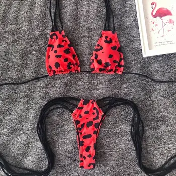 Women's Swimsuit Bandage Bikini Set Push-up Padded Bra Leopard Bathing Suit Belt Strap Swimwear 2019 Bikini
Women's Swimsuit Bandage Bikini Set Push-up Padded Bra Leopard Bathing Suit Belt Strap Swimwear 2019 Bikini
