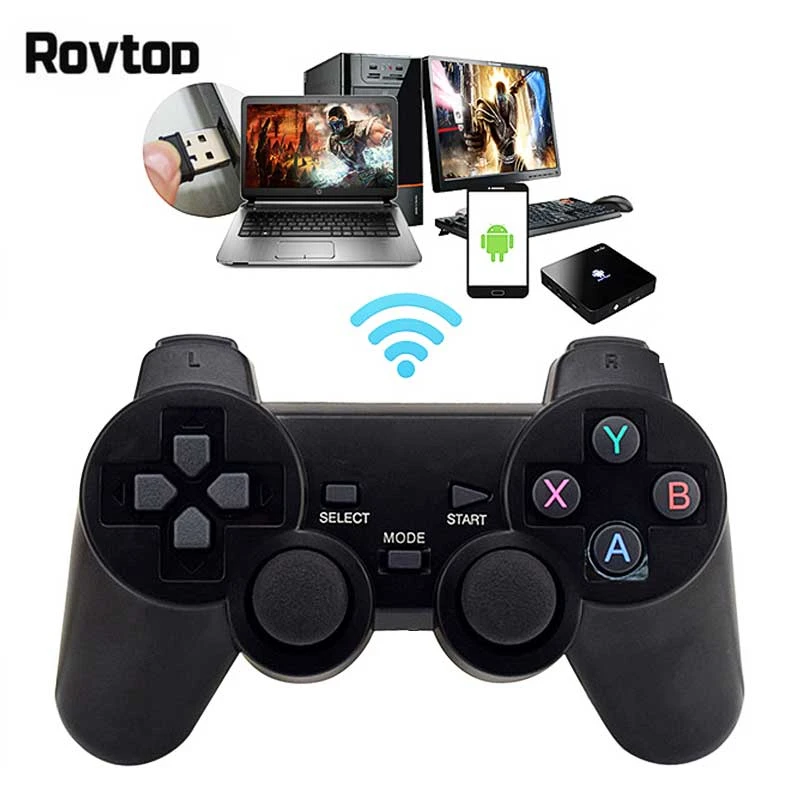 Rovtop 2.4G Wireless Gamepad PC For PS3 TV Box Joystick 2.4G Joypad Game Controller Remote For Xiaomi Android
Rovtop 2.4G Wireless Gamepad PC For PS3 TV Box Joystick 2.4G Joypad Game Controller Remote For Xiaomi Android
