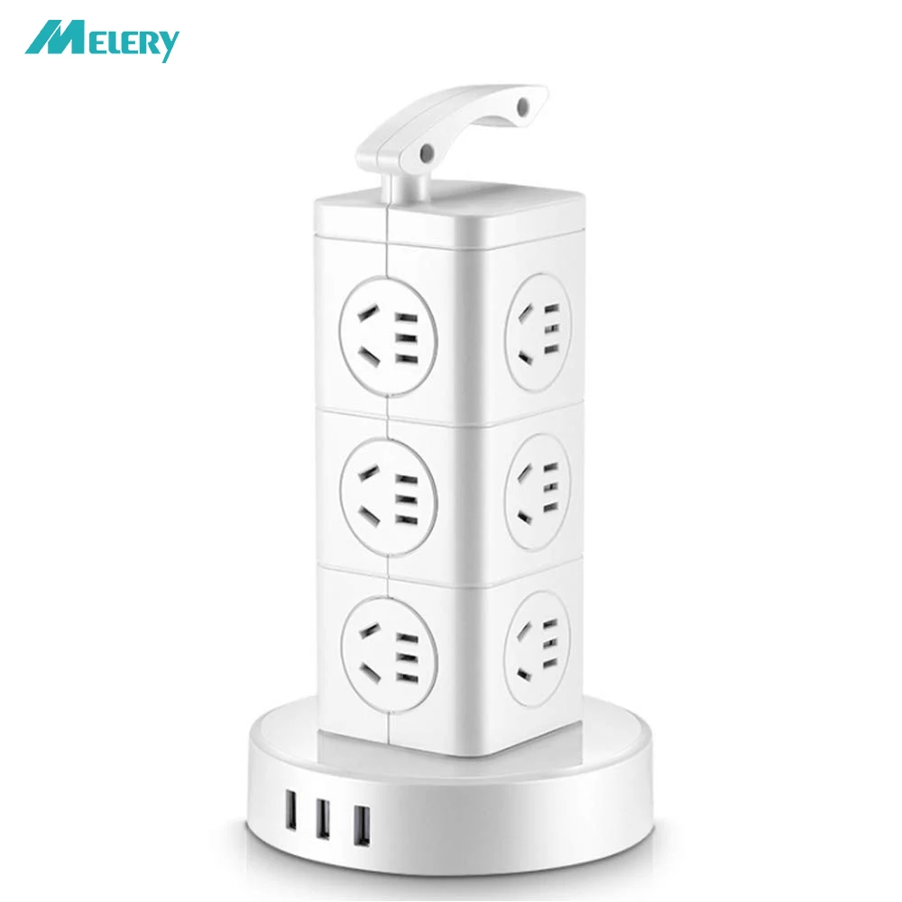 Vertical Power Strip Multi Outlets AU Plug Socket with USB 2500W Surge Protector Switch 2.6m Extension Cord for Home and Office
Vertical Power Strip Multi Outlets AU Plug Socket with USB 2500W Surge Protector Switch 2.6m Extension Cord for Home and Office