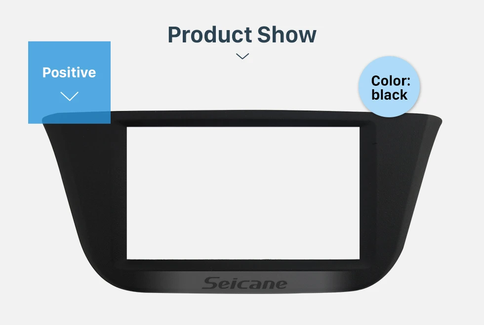 Seicane In dash Car Stereo Radio Fascia Panel Install Frame Dash Bezel Trim kit Cover Trim For 2014+ IVECO DAILY OEM style No gap