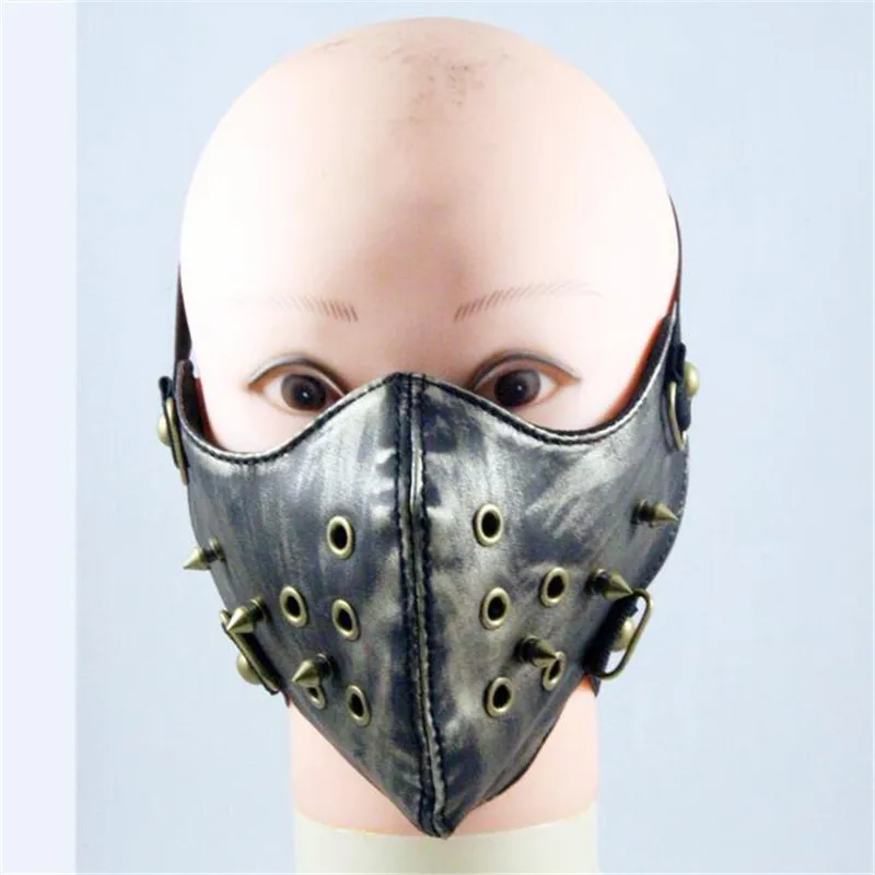 Takerlama 1pc Unisex Steampunk Mask Gothic Punk Rivet Cosplay Face Mask Retro Mask Winter Warm Mask Windproof
Takerlama 1pc Unisex Steampunk Mask Gothic Punk Rivet Cosplay Face Mask Retro Mask Winter Warm Mask Windproof