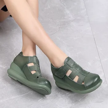 High Quality Nice Women'S Shoes Soft and Anti-skid Bottom Genuine Leather Handmade Ethnic and Retro Mother's Sandals Female
High Quality Nice Women'S Shoes Soft and Anti-skid Bottom Genuine Leather Handmade Ethnic and Retro Mother's Sandals Female