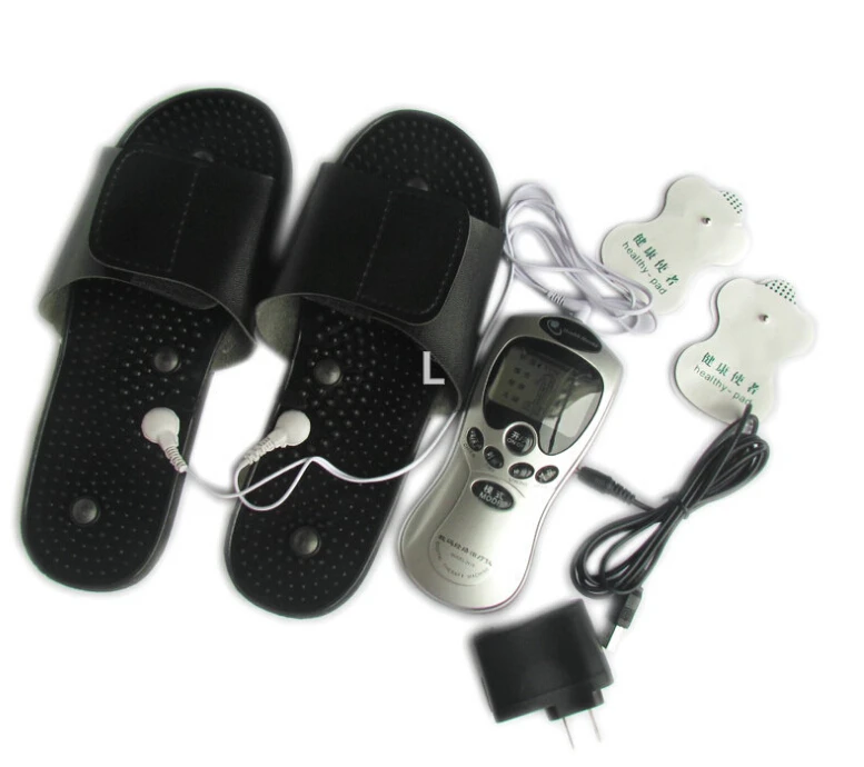 Electronic vibrating blood circulation Tens unit Acupuncture Digital Therapy Machine with foot Massage slippers/shoes
Electronic vibrating blood circulation Tens unit Acupuncture Digital Therapy Machine with foot Massage slippers/shoes