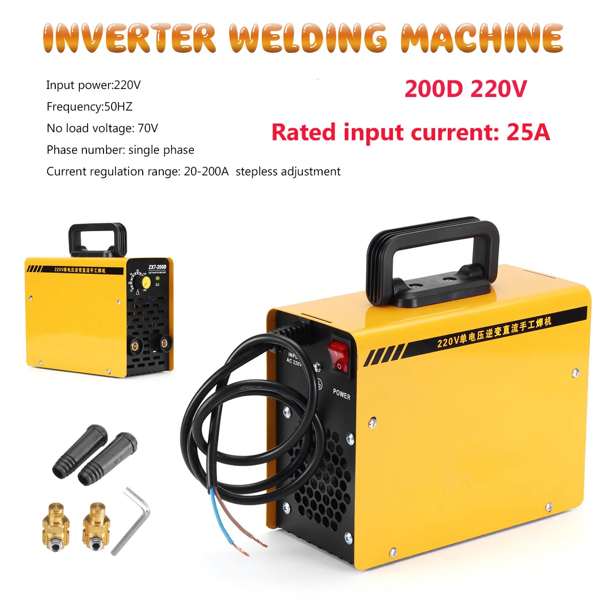 20 200Amp 220V MMA IGBT Portable Mini Inverter Welders Welding Machine for Welding Working and Electric Working
20 200Amp 220V MMA IGBT Portable Mini Inverter Welders Welding Machine for Welding Working and Electric Working